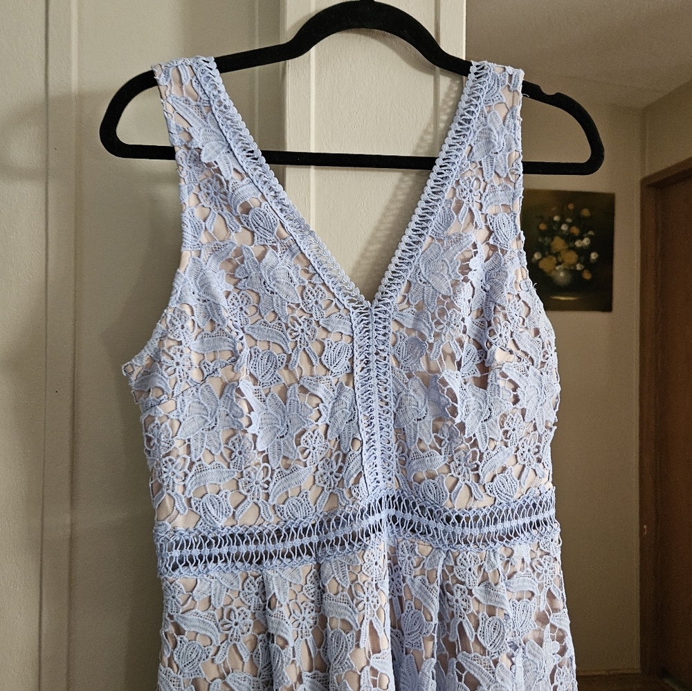 Francesca's Collections Lace Detail Dress - Picture 4 of 5